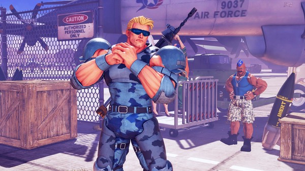 Prepare your jetpack for the Nameless Super Soldier Crossover Costume for Guile in Street Fighter V: Arcade Edition!