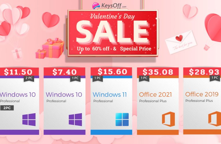 KeysOff Valentine’s Day Sale: Roses Fade Away, Genuine Software Lasts Forever