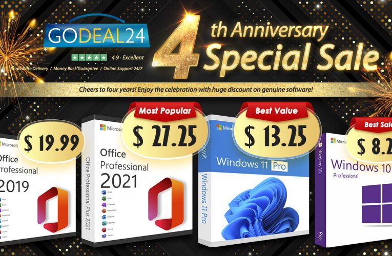 GoDeal24 4th Anniversary Sale Rolls On, Obtenga precios asombrosos en software original