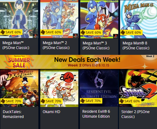 Lots of Capcom retro deals on PlayStation’s Summer Sale