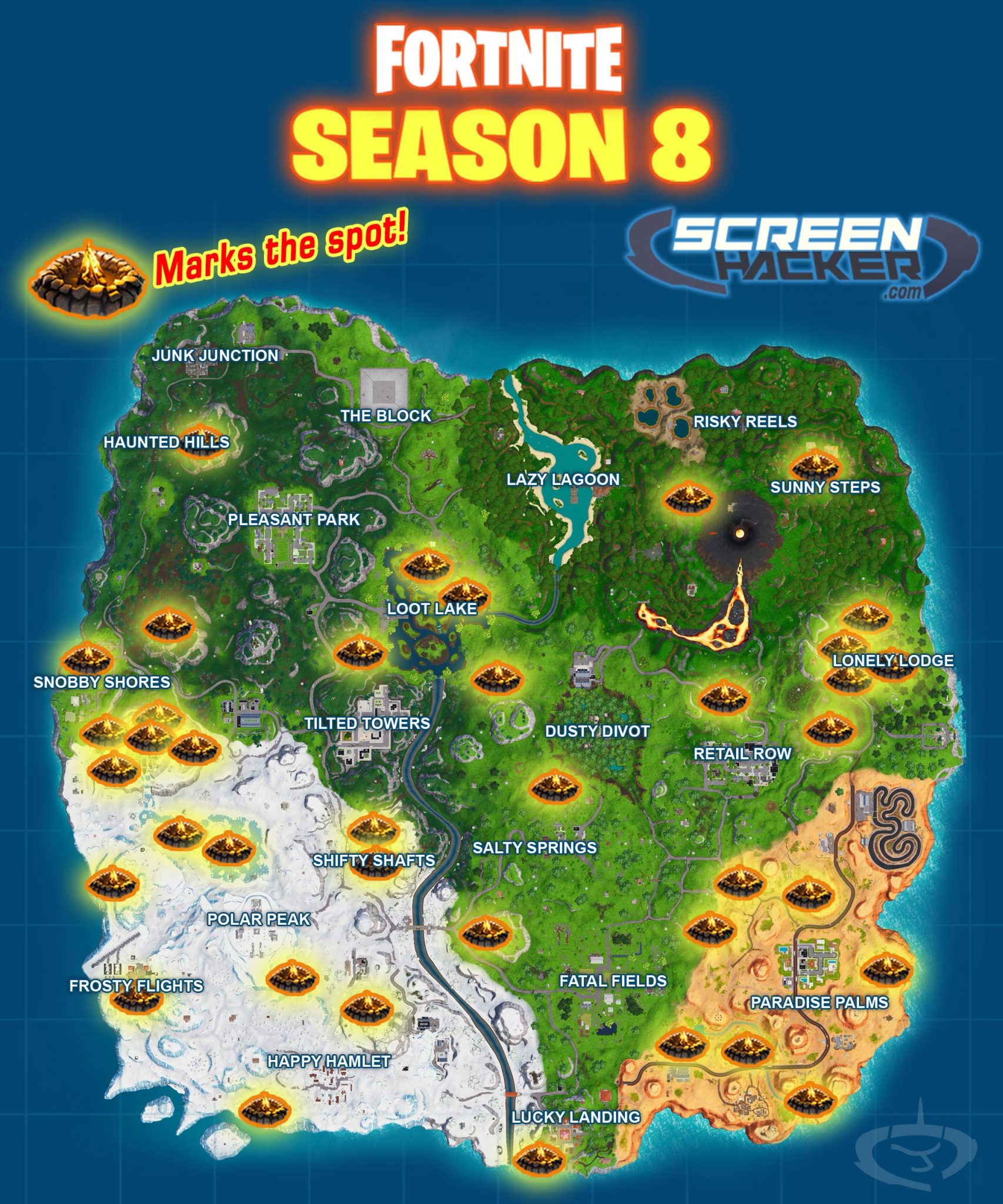  - all free vending machine locations fortnite season 8