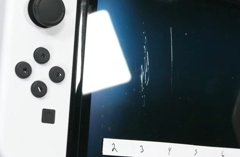 Switch OLED Model Rates 2 Out Of 10 On Screen Durability Scratch Test